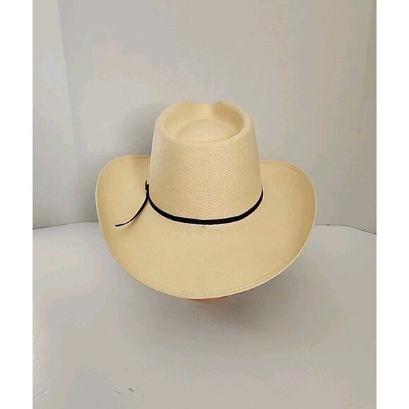 Vtg Resistol 7 1/4 Self-Conforming Western Cowboy Straw Hat Shantung Panama 4X main image 12